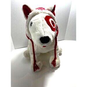 Target Dog Bullseye Plush Dog 14” “The Inn Thing” 2001 Christmas Stuffed Animal